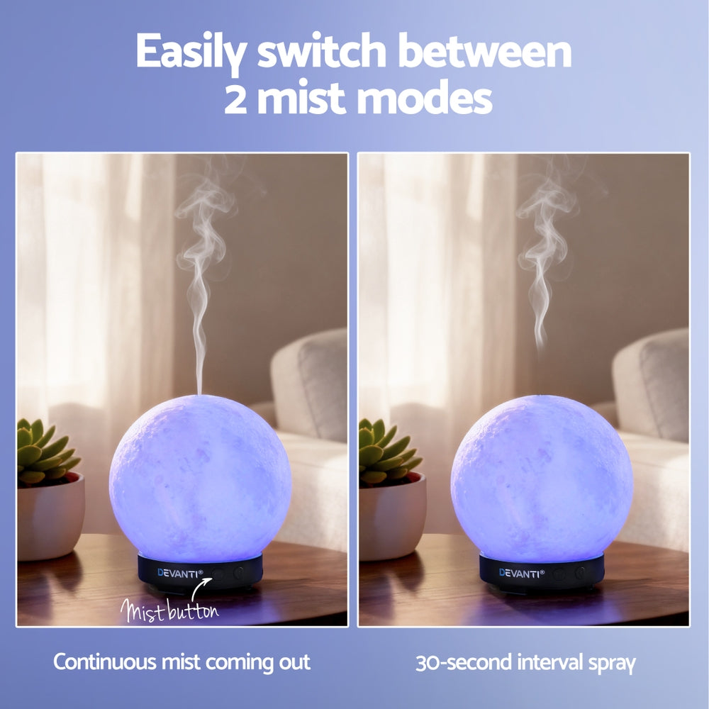 Devanti Ultrasonic Aroma Diffuser Aromatherapy Moon Lamp Free Delivery