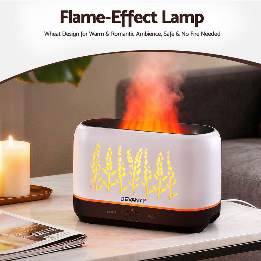 Devanti Aroma Diffuser Aromatherapy Flame 200ml Free Delivery