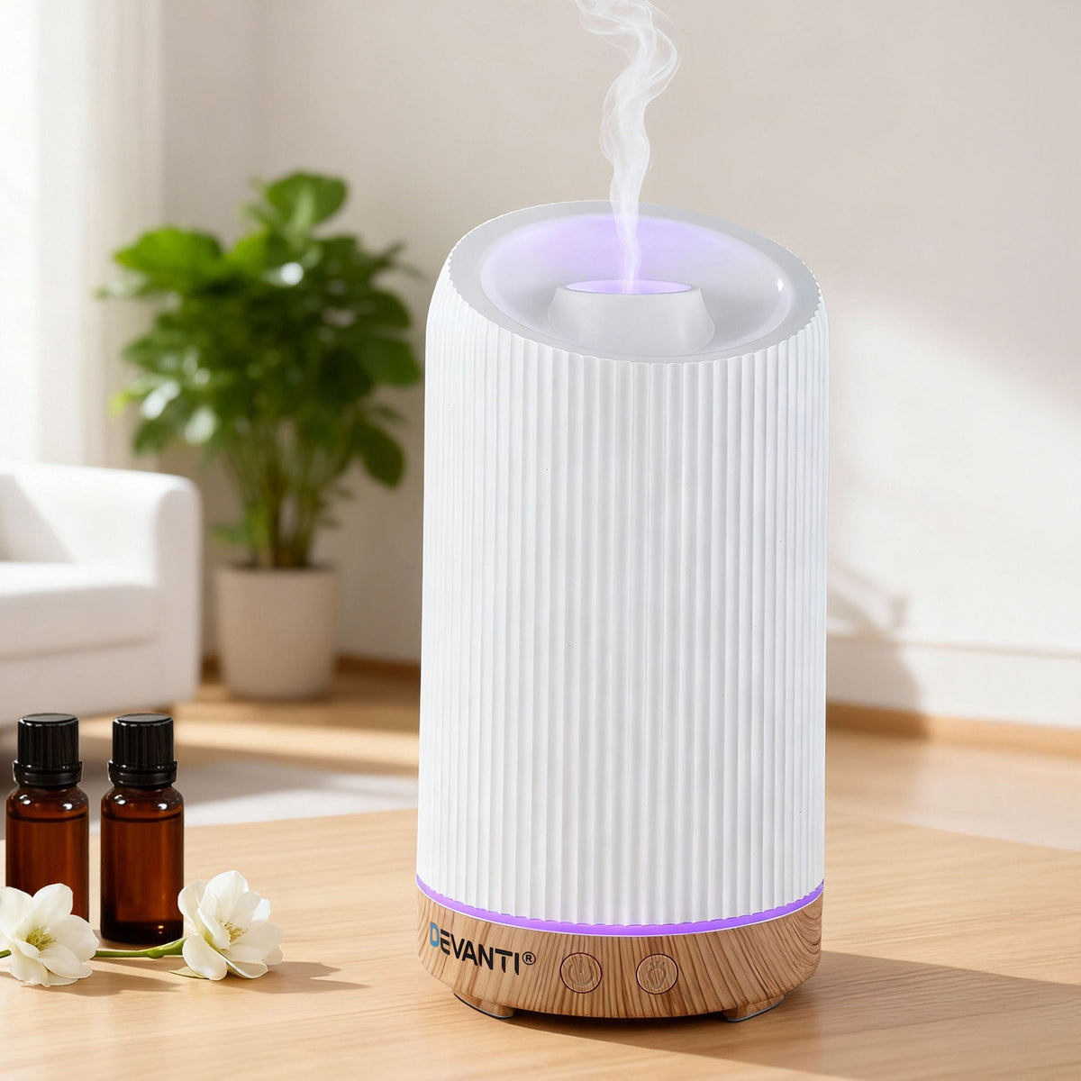 Devanti Ultrasonic Aroma Diffuser Aromatherapy 200ml LED Free Delivery