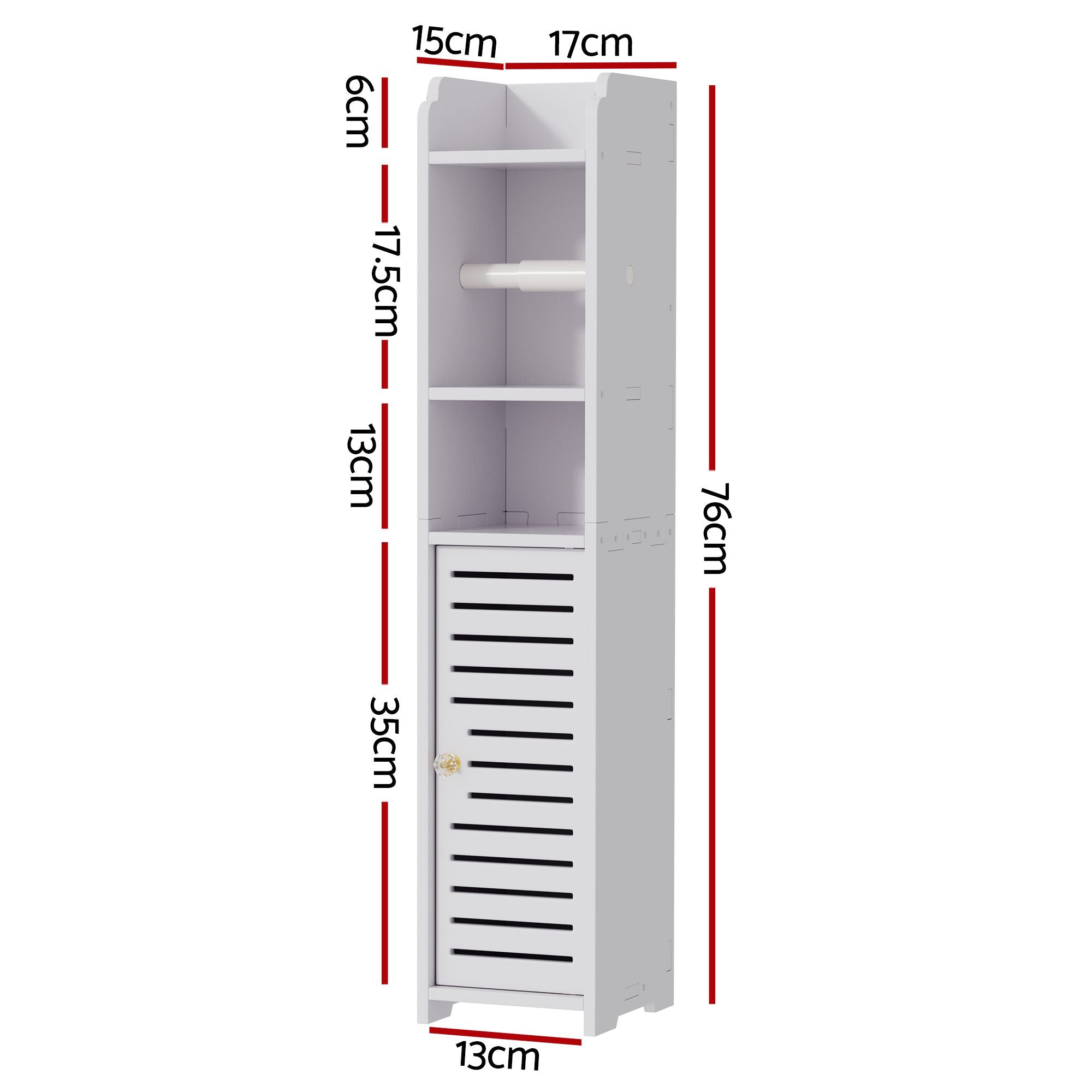 Artiss 2X Bathroom Cabinet Toilet Roll Holder 76cm