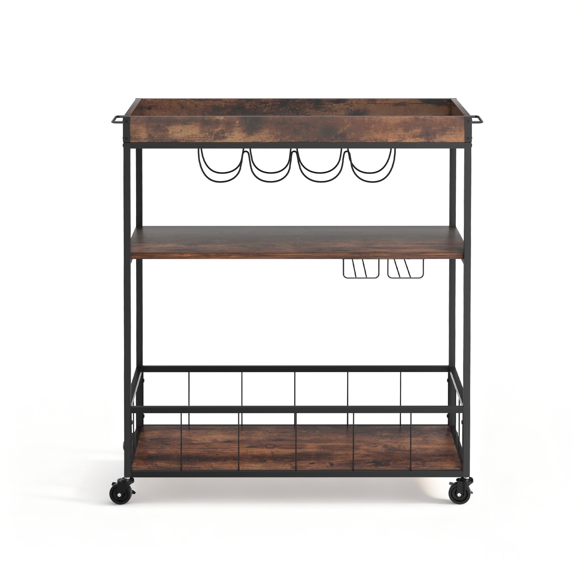 Artiss Kitchen Island Rolling Serving Cart
