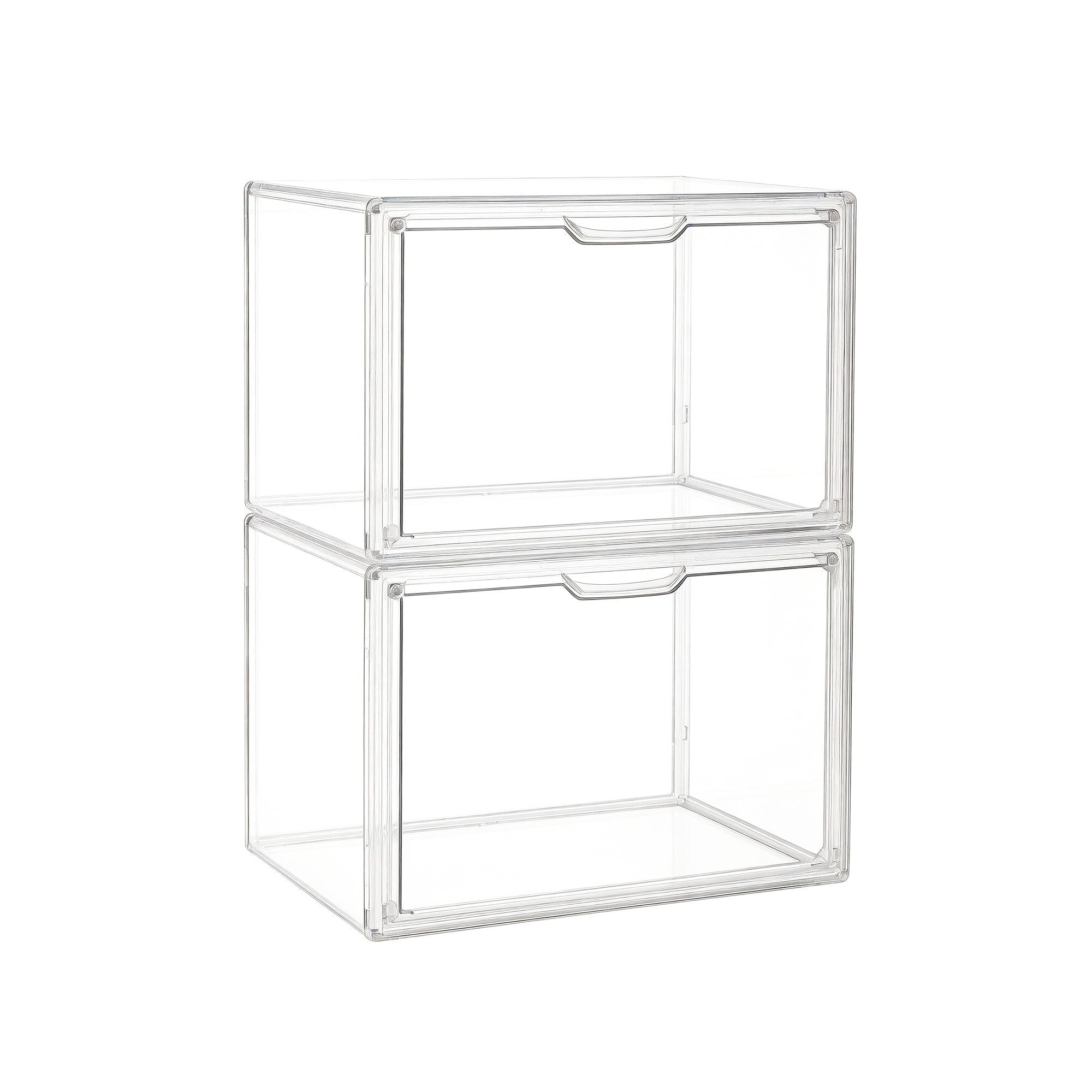 Artiss Clear Acrylic Display Case Box 2 Pack For Toys 54cm