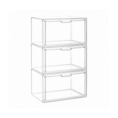 Artiss Clear Acrylic Display Case 3 Pack Toy Storage Box