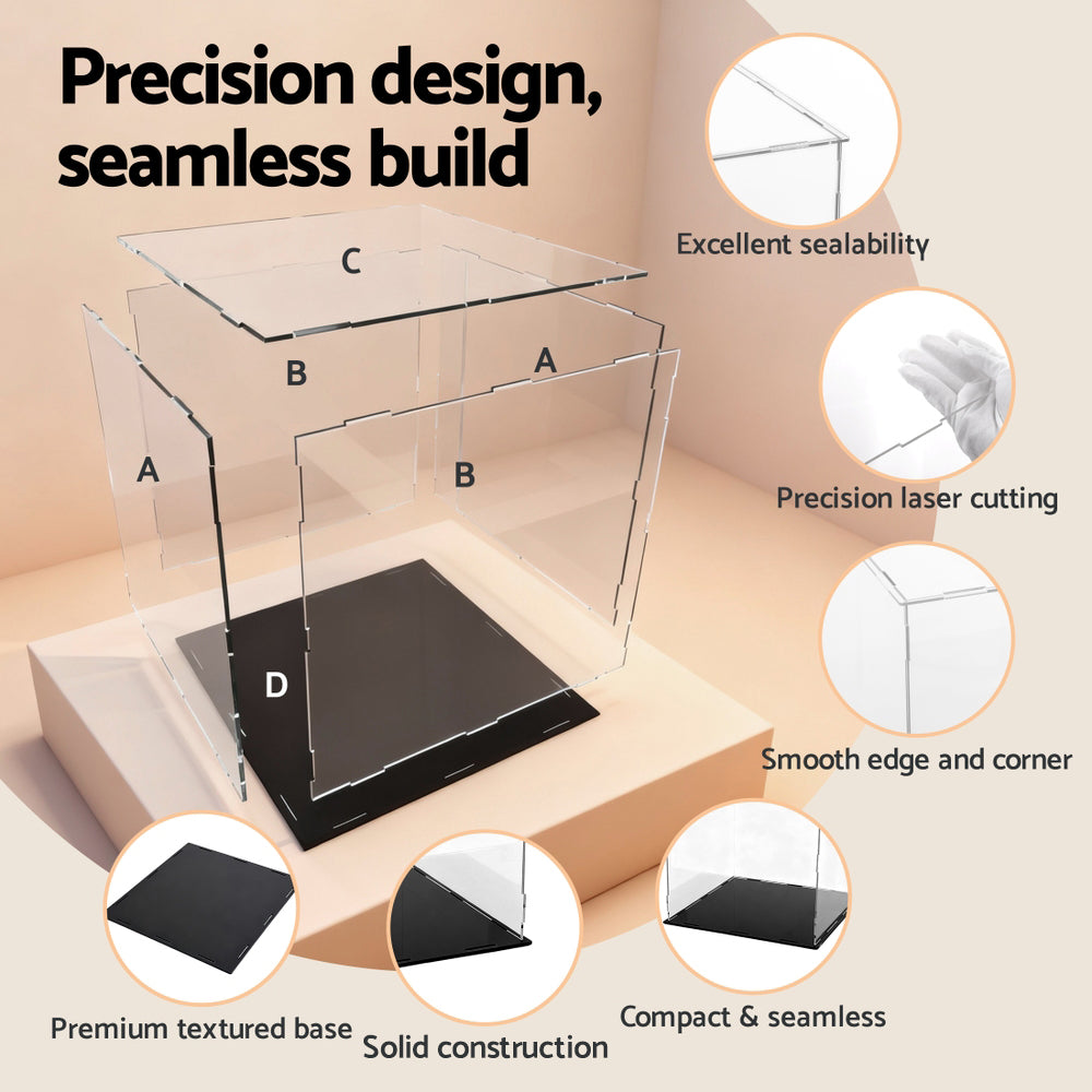 Artiss Clear Acrylic Display Case Dustproof Protection Free Delivery