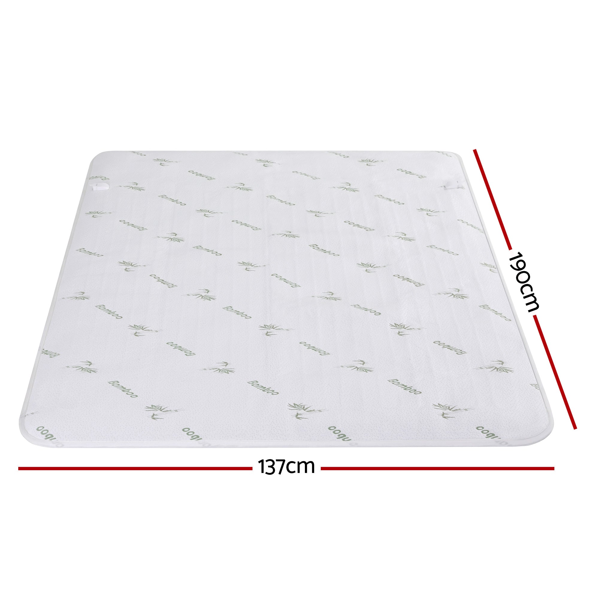 Giselle Electric Blanket Bamboo Fabric Double Fitted Heated Pad Underlay Washable Winter - Free Delivery