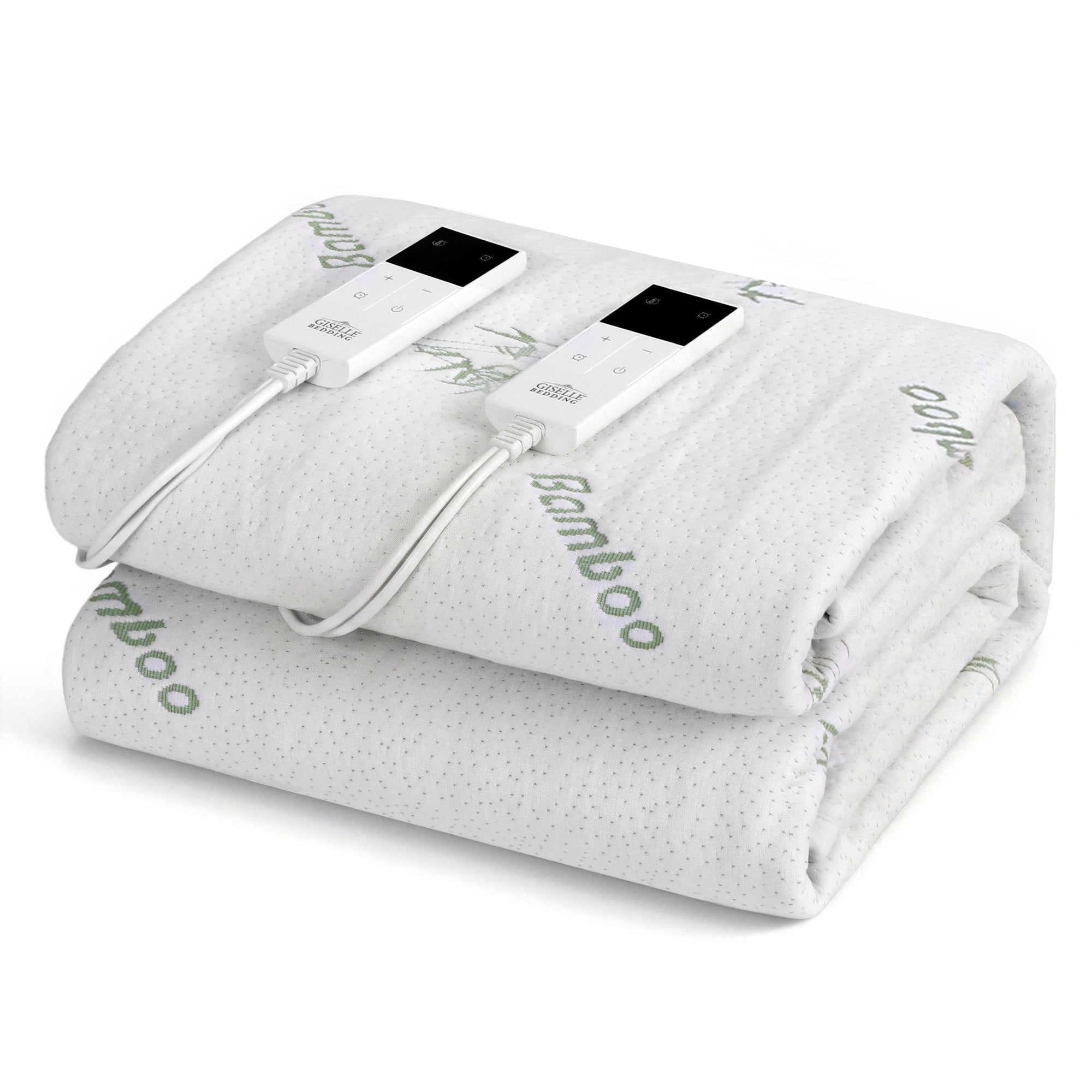 Giselle Electric Blanket Bamboo Fabric Queen Fitted Heated Pad Underlay Washable Winter - Free Delivery