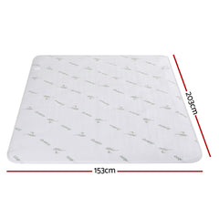 Giselle Electric Blanket Bamboo Fabric Queen Fitted Heated Pad Underlay Washable Winter - Free Delivery