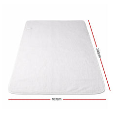 Giselle Electric Blanket LED Remote Sherpa Fleece Underlay Fully Fitted Machine Washable King Single - Free Delivery