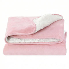 Giselle Electric Throw Rug Double Size 200x180cm Fleece Flannel Heated Blanket Pink - Free Delivery