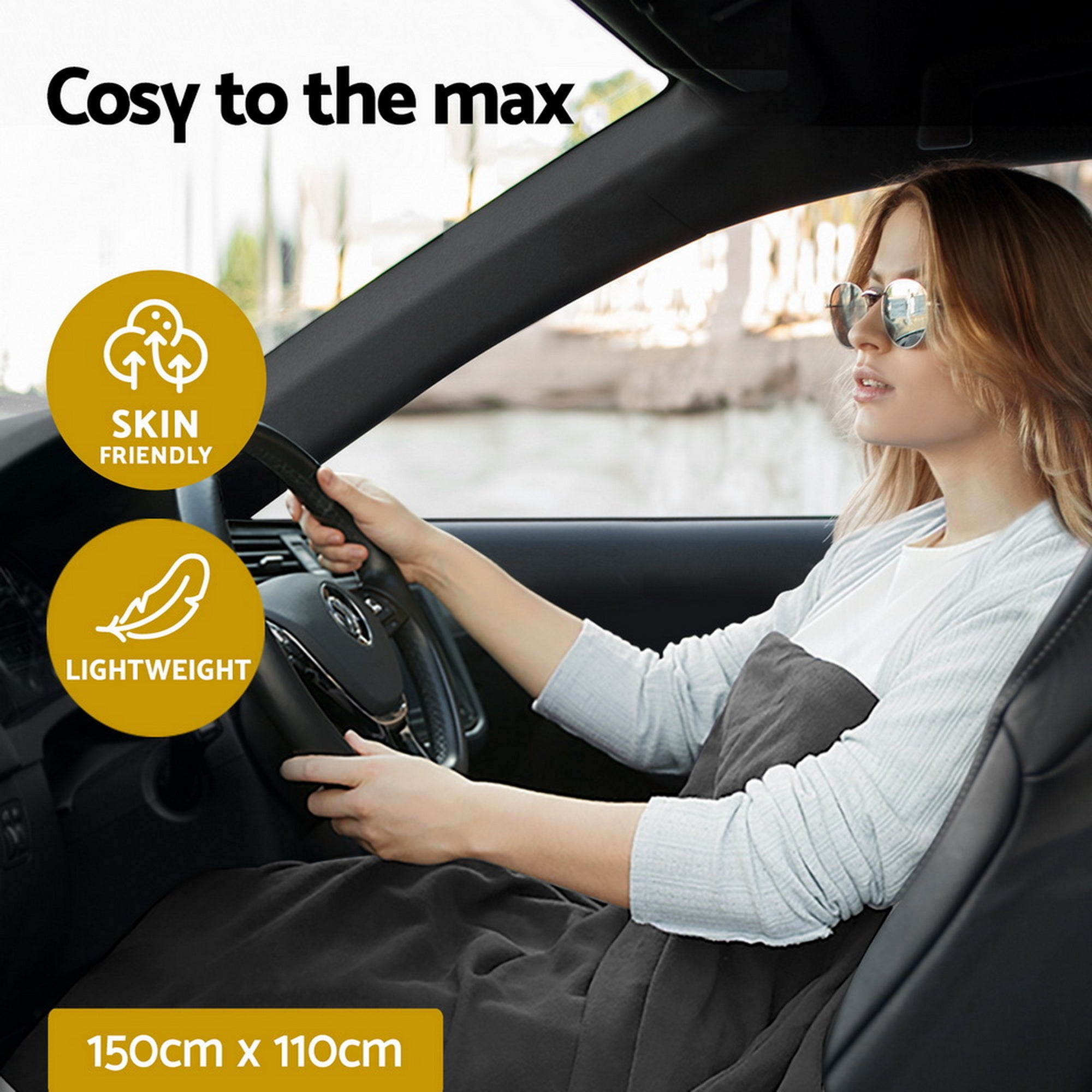 Giselle Bedding Electric Heated Blanket Car Throw Free Delivery