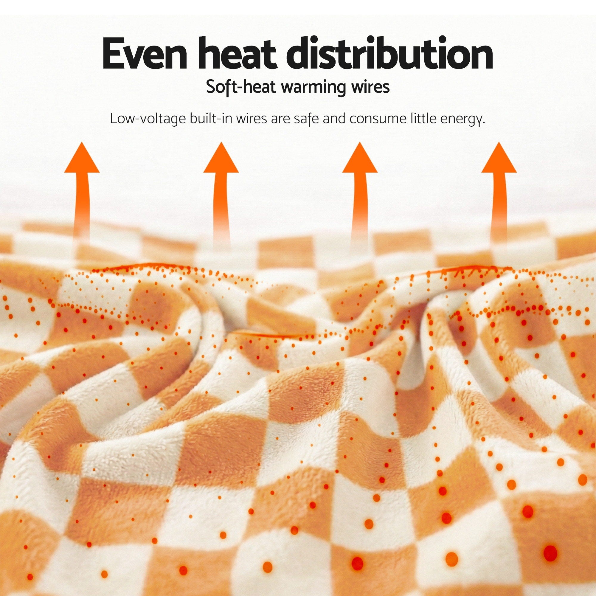 Giselle Electric Throw Rug Dual Side Fleece Flannel Heated Blanket Yellow - Free Delivery