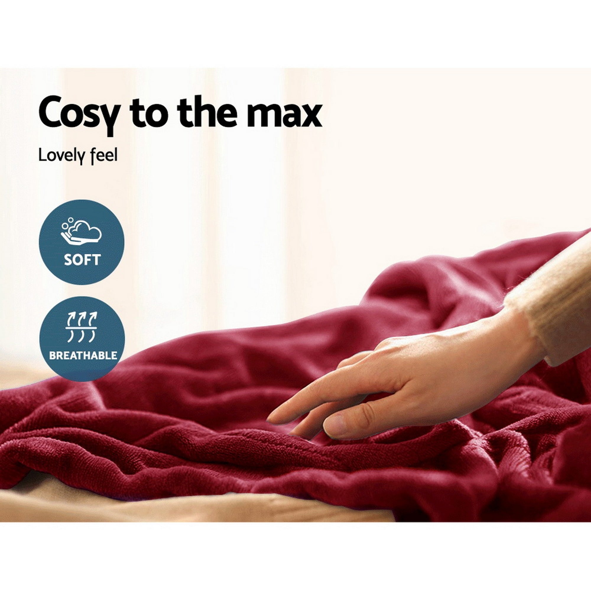 Giselle Bedding Electric Throw Rug Heated Blanket Free Delivery