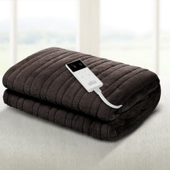 Giselle Bedding Electric Throw Blanket - Chocolate Free Delivery