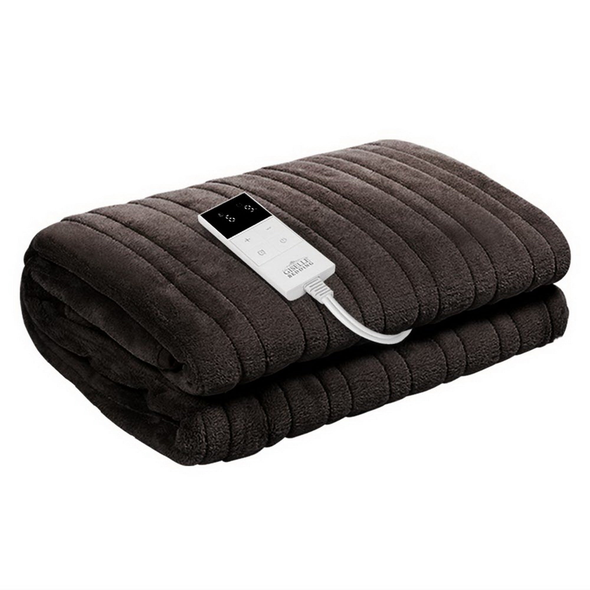 Giselle Bedding Electric Throw Blanket - Chocolate Free Delivery