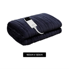 Giselle Bedding Heated Electric Throw Rug Fleece Sunggle Blanket Washable