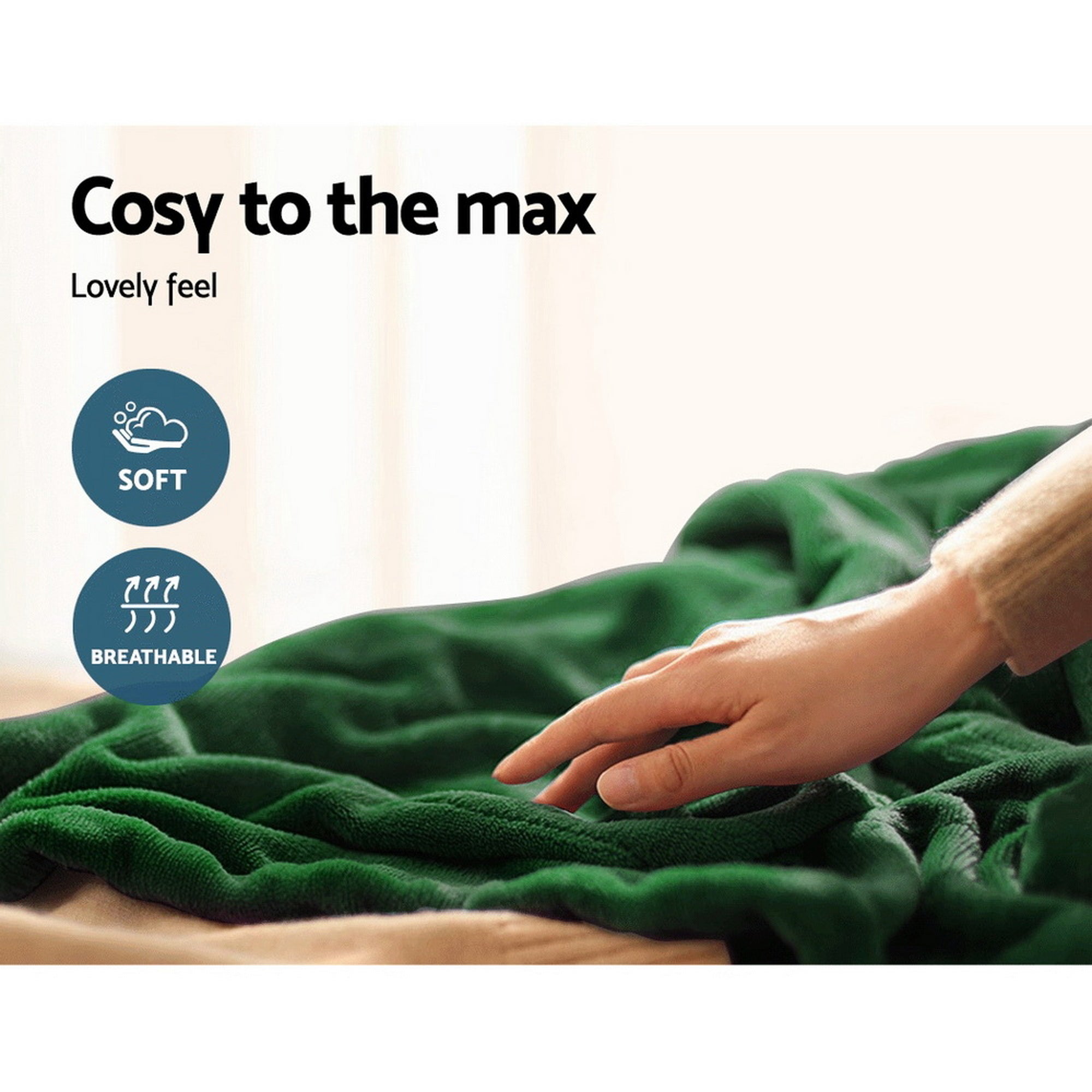Giselle Bedding Electric Throw Rug Heated Blanket Free Delivery