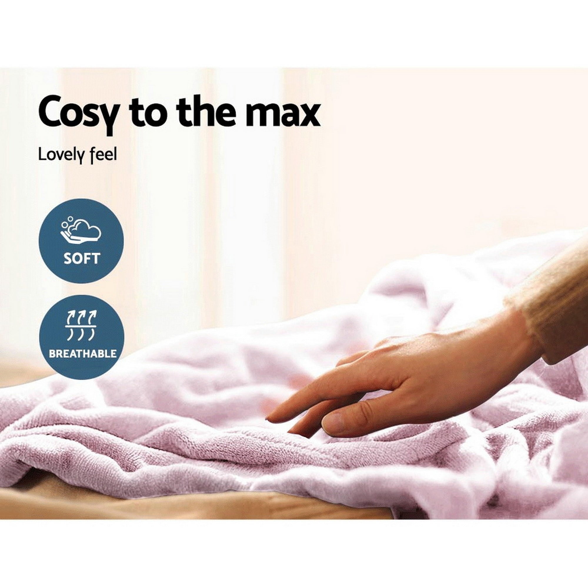 Giselle Bedding Electric Throw Rug Heated Blanket Free Delivery