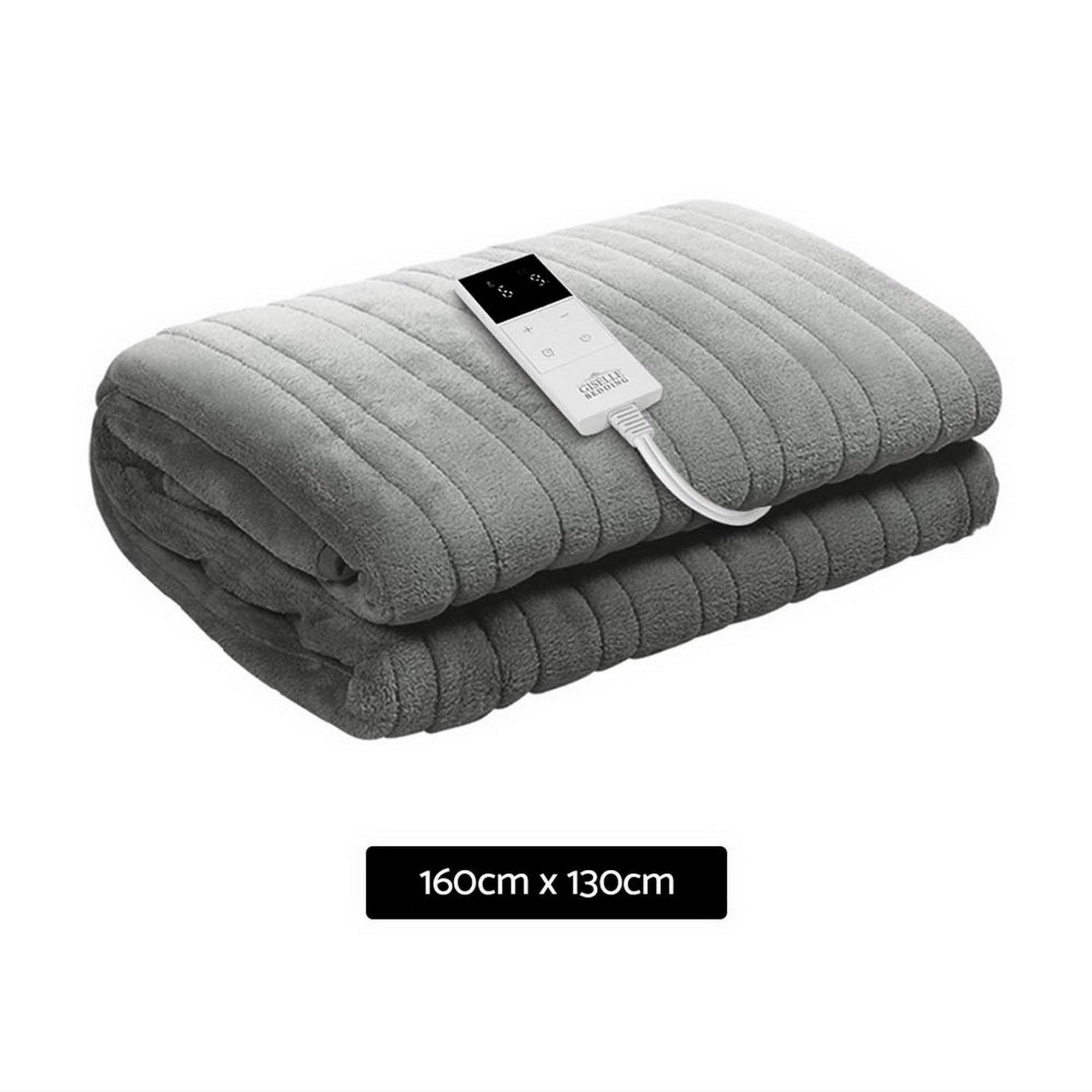 Giselle Bedding Heated Electric Throw Rug Fleece Sunggle Free Delivery