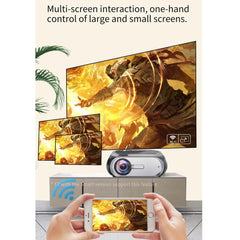 720P Home Theater Projector - 200 Ansi Lumens - Silver Grey-1915196653896339458
