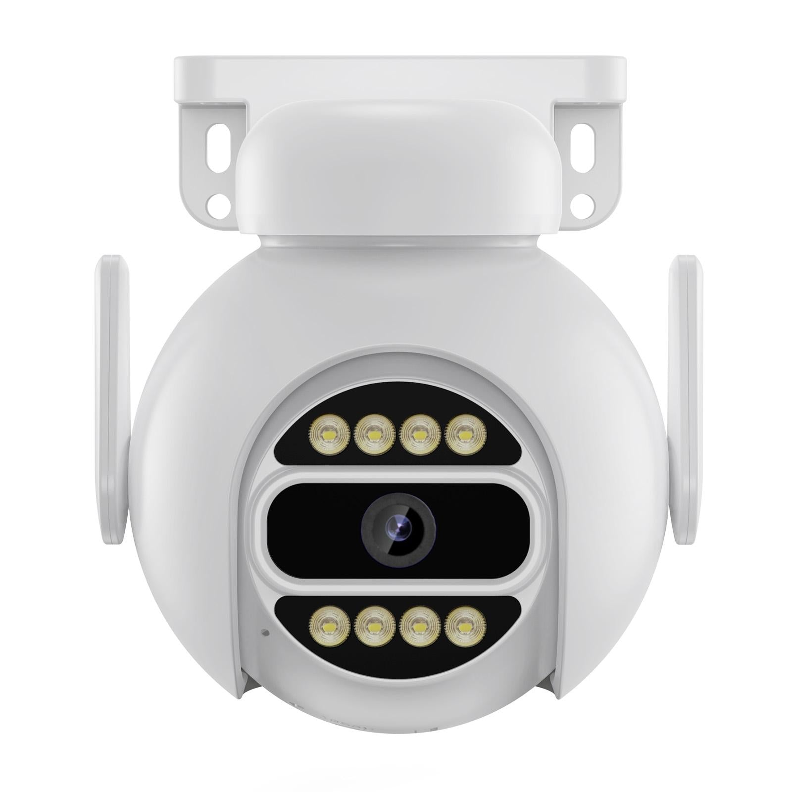 Smart Wifi Surveillance Camera With Dual-Light Night Vision And Two-Way Audio - White-1915196652403167232