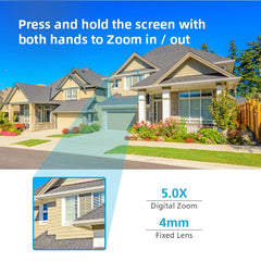 Smart Wifi Surveillance Camera With Dual-Light Night Vision And Two-Way Audio - White-1915196652403167236