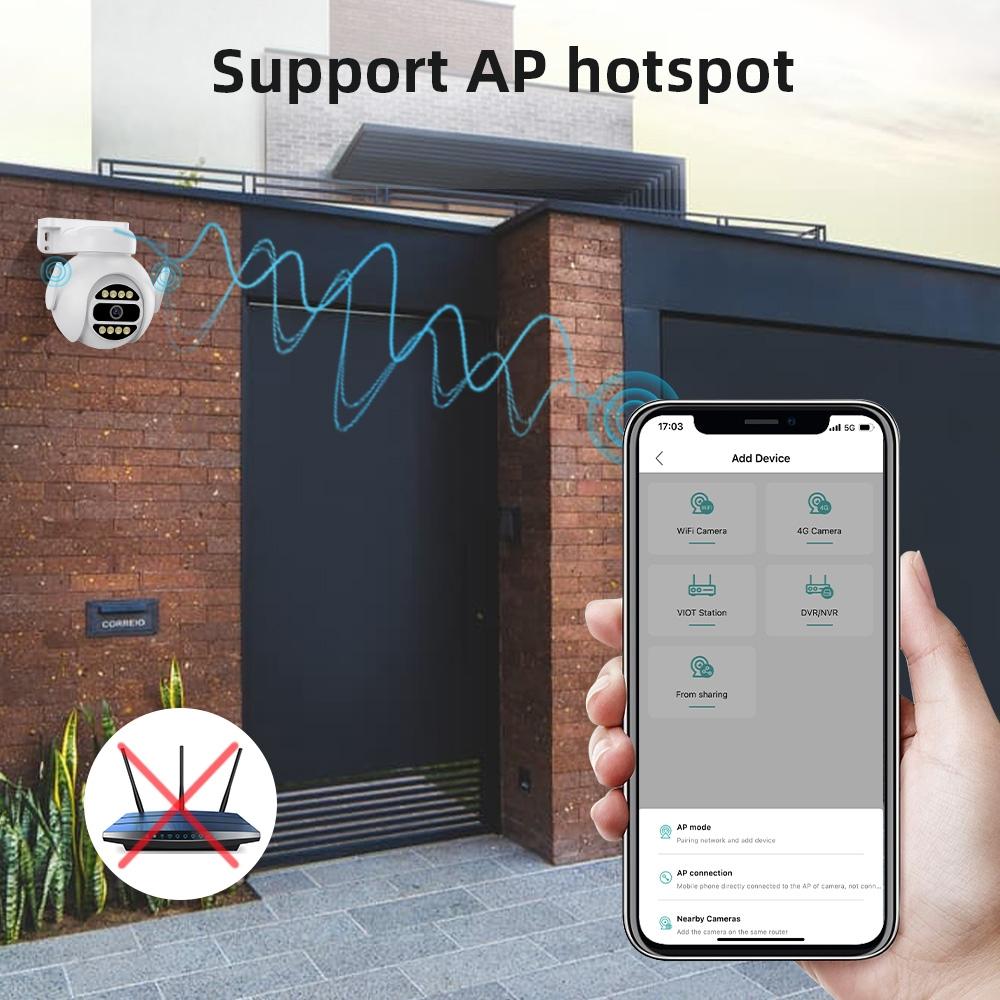 Smart Wifi Surveillance Camera With Dual-Light Night Vision And Two-Way Audio - White-1915196652403167237