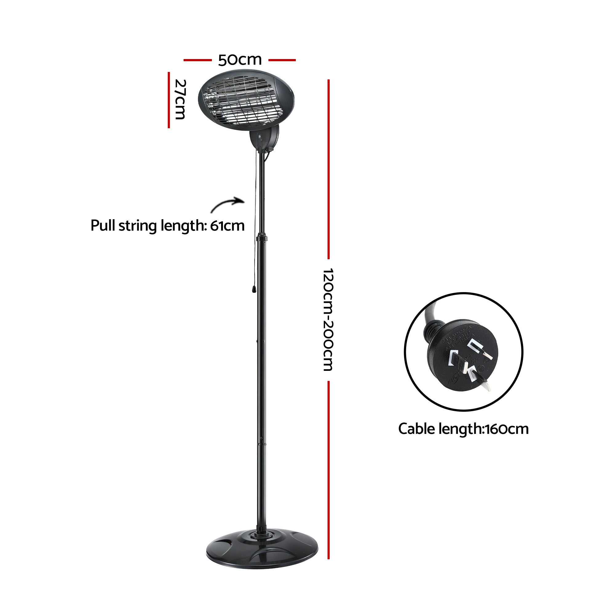 Devanti Electric Patio Heater 2000W