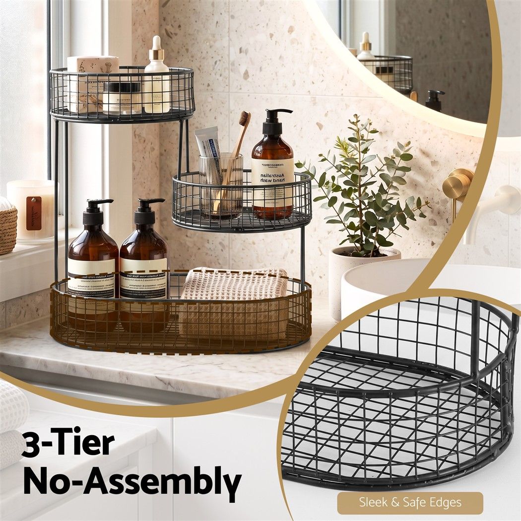 5-Star Chef Fruit Basket Bowl Space Saving Kitchen Food Storage Organiser