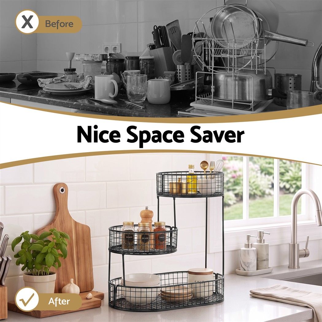 5-Star Chef Fruit Basket Bowl Space Saving Kitchen Food Storage Organiser