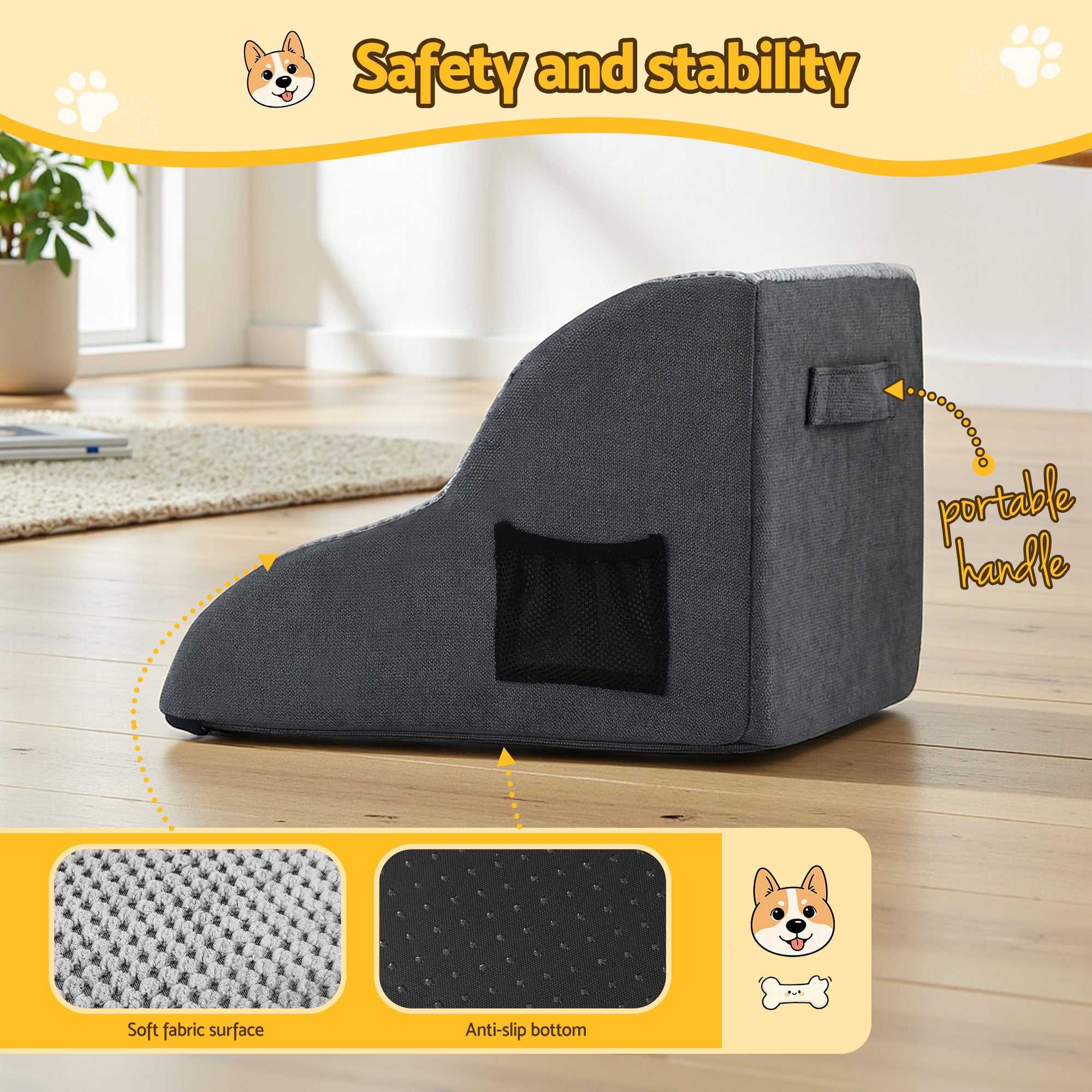 i.Pet Dog Ramp 2 Steps Small Dogs Free Delivery