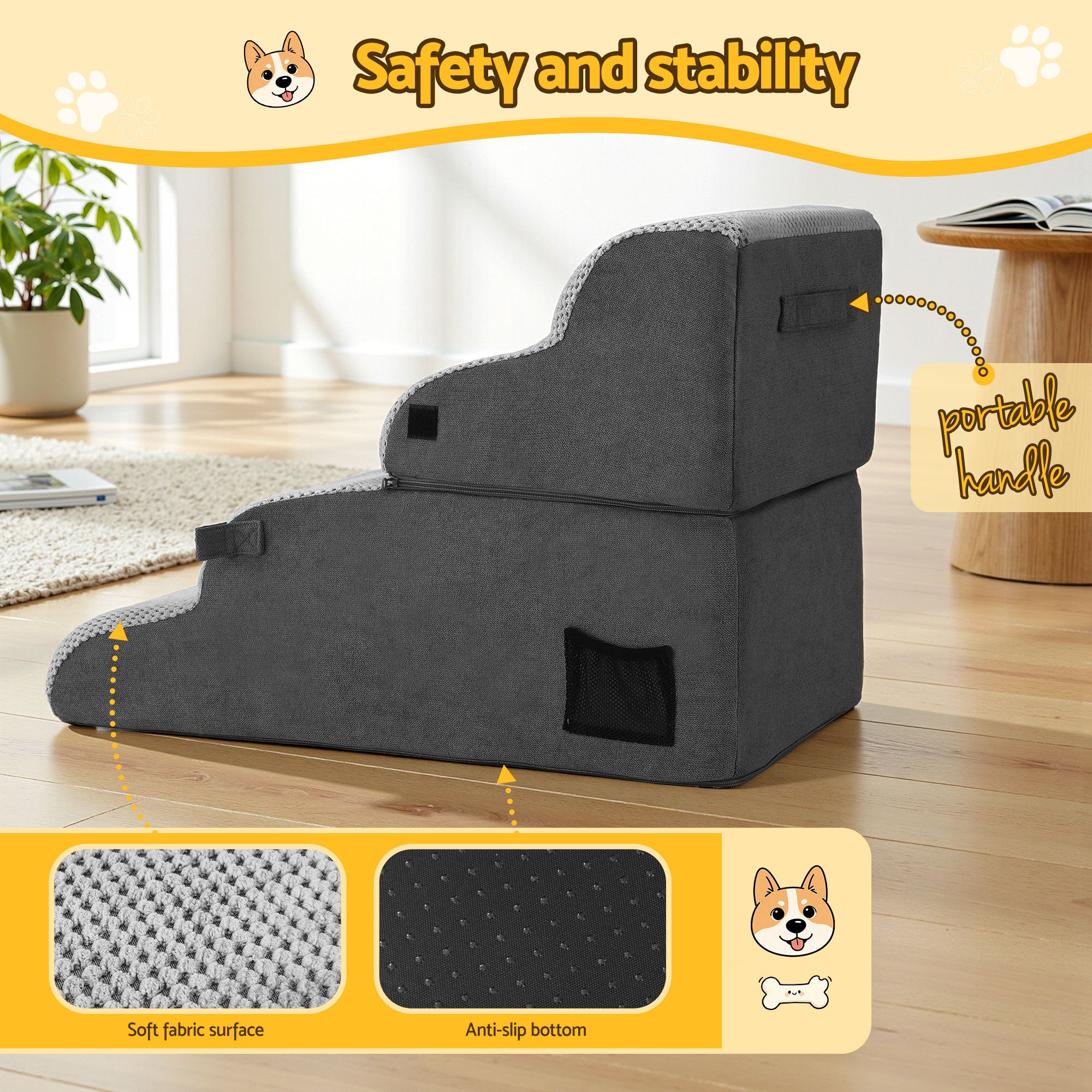 i.Pet Dog Stairs Bed 2-in-1 Sofa Car Free Delivery