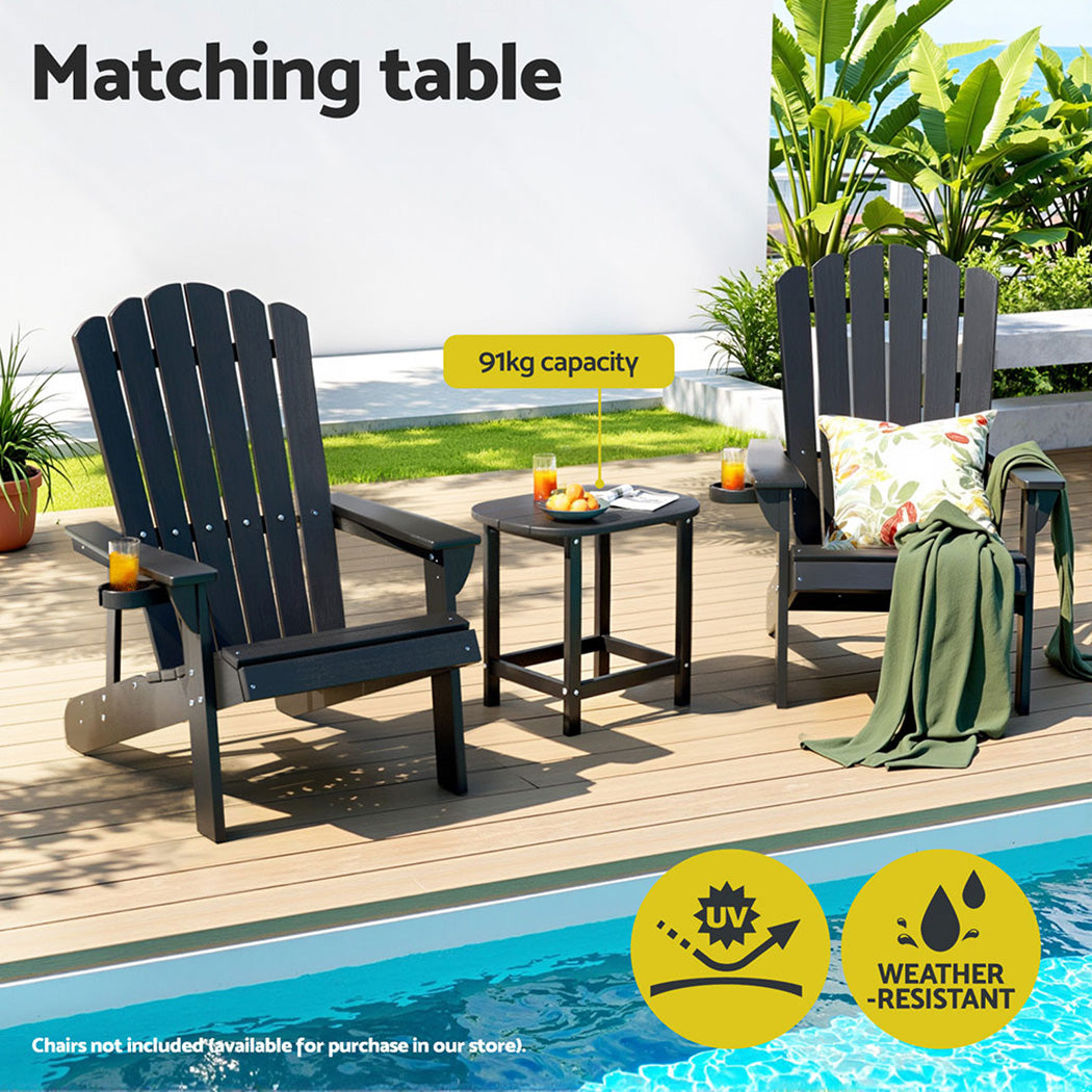 Gardeon Outdoor Coffee Side Table HDPE Desk Free Delivery