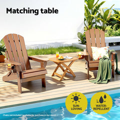 Gardeon Outdoor Coffee Side Table HDPE Desk Indoor Patio Furniture Garden