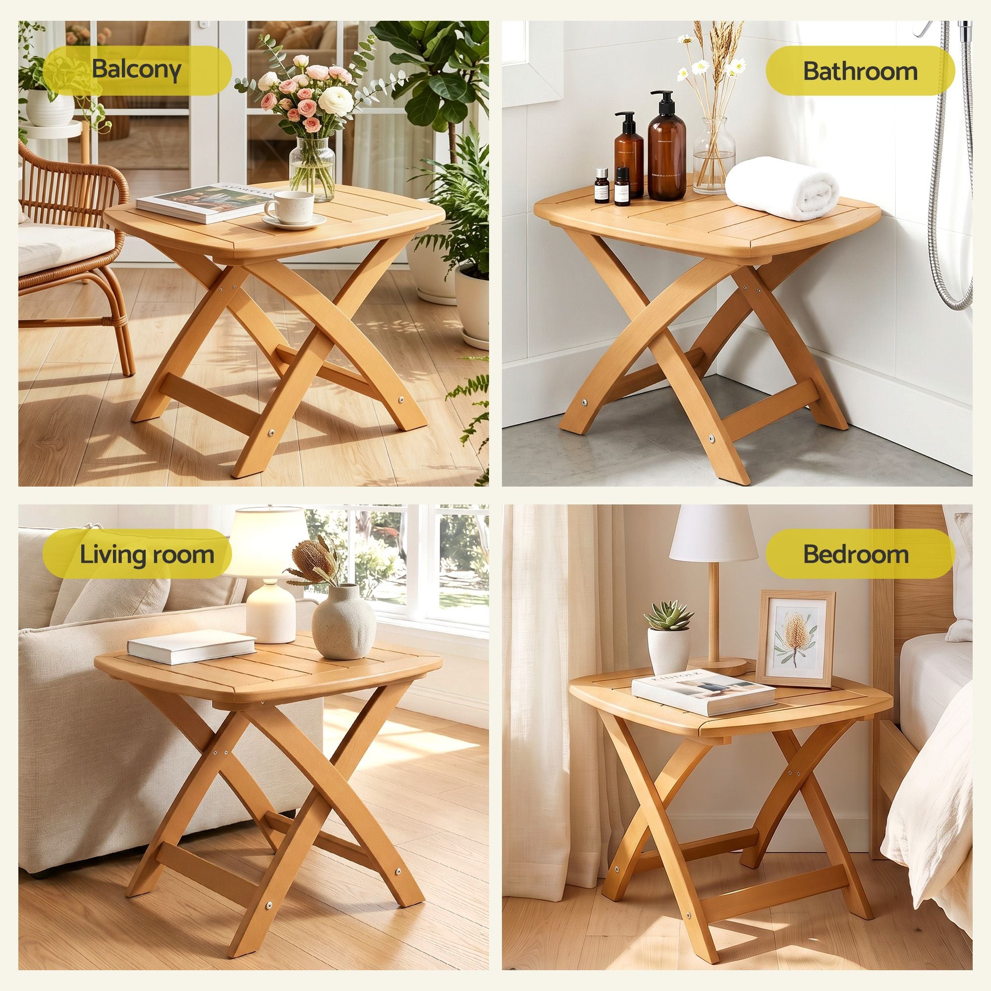 Gardeon Outdoor Coffee Side Table HDPE Desk Indoor Patio Furniture Garden