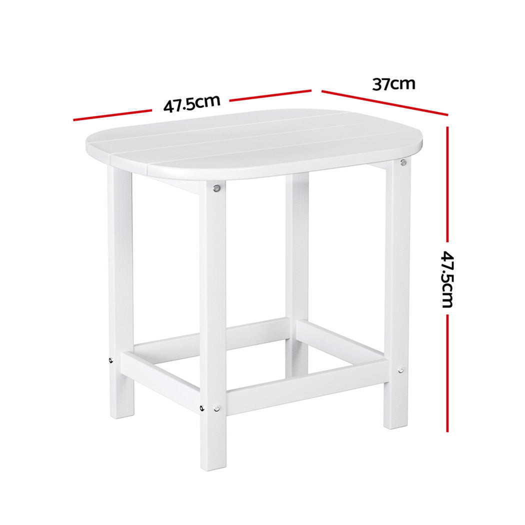 Gardeon Outdoor Coffee Side Table HDPE Desk Free Delivery