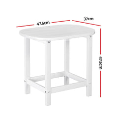 Gardeon Outdoor Coffee Side Table HDPE Desk Free Delivery