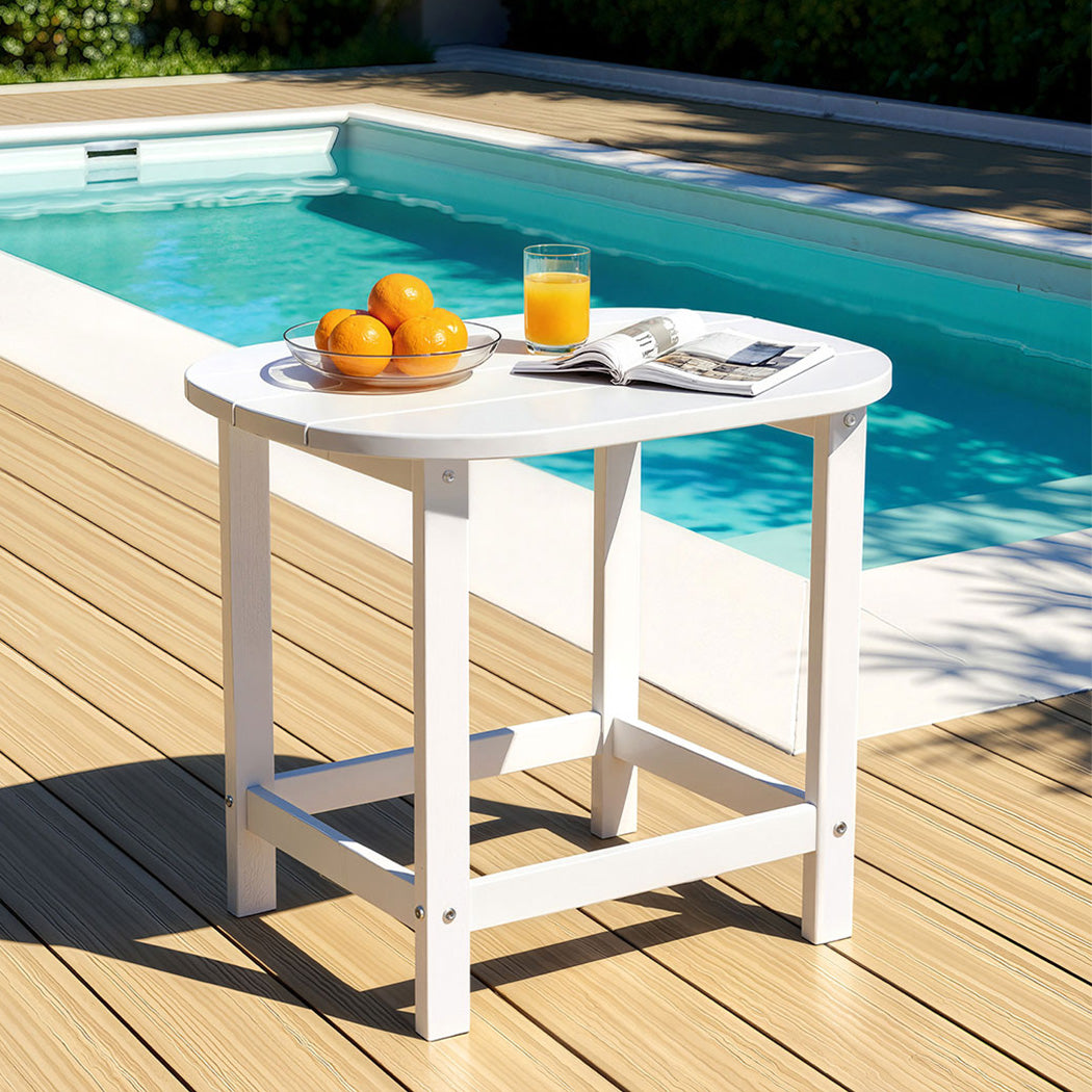 Gardeon Outdoor Coffee Side Table HDPE Desk Free Delivery