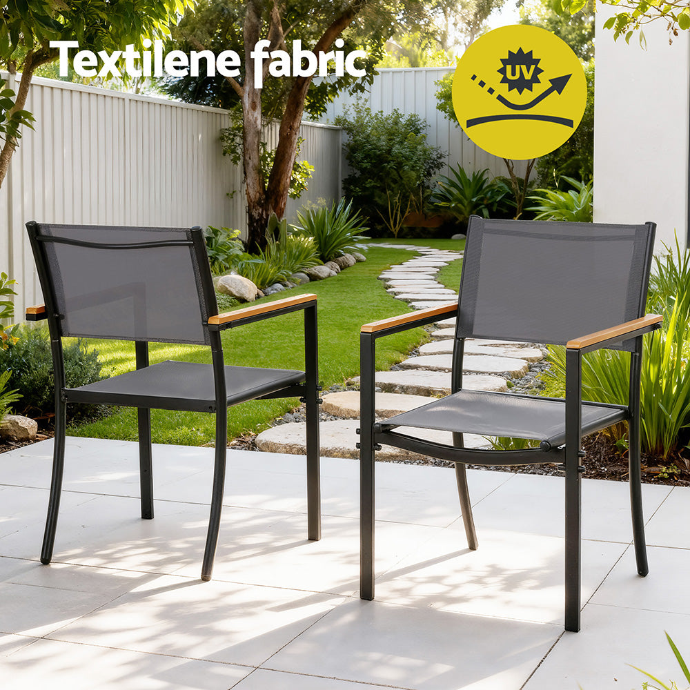 Gardeon 7PCS Outdoor Dining Set Table and Chairs Patio Garden Furniture Bistro