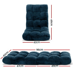 Artiss Floor Lounge Sofa Bed Flannel Fabric Free Delivery