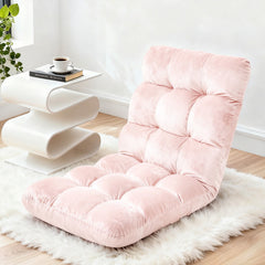 Artiss Floor Lounge Sofa Bed Flannel Fabric Free Delivery