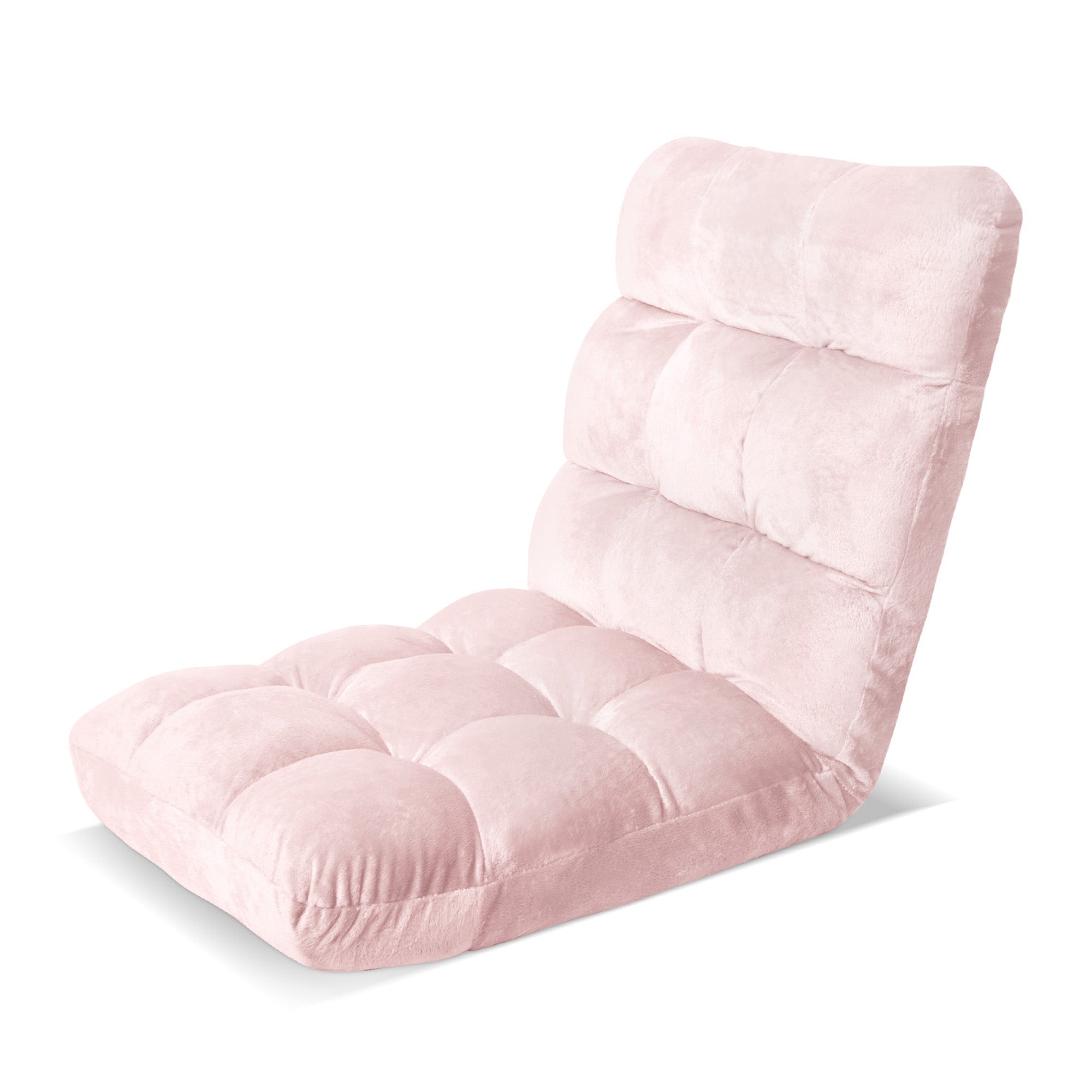 Artiss Floor Lounge Sofa Bed Flannel Fabric Free Delivery