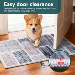 Artiss Floor Rug 50X80cm Doormat Soft Velvet Non-Slip Bath Mat Small Modern - Free Delivery