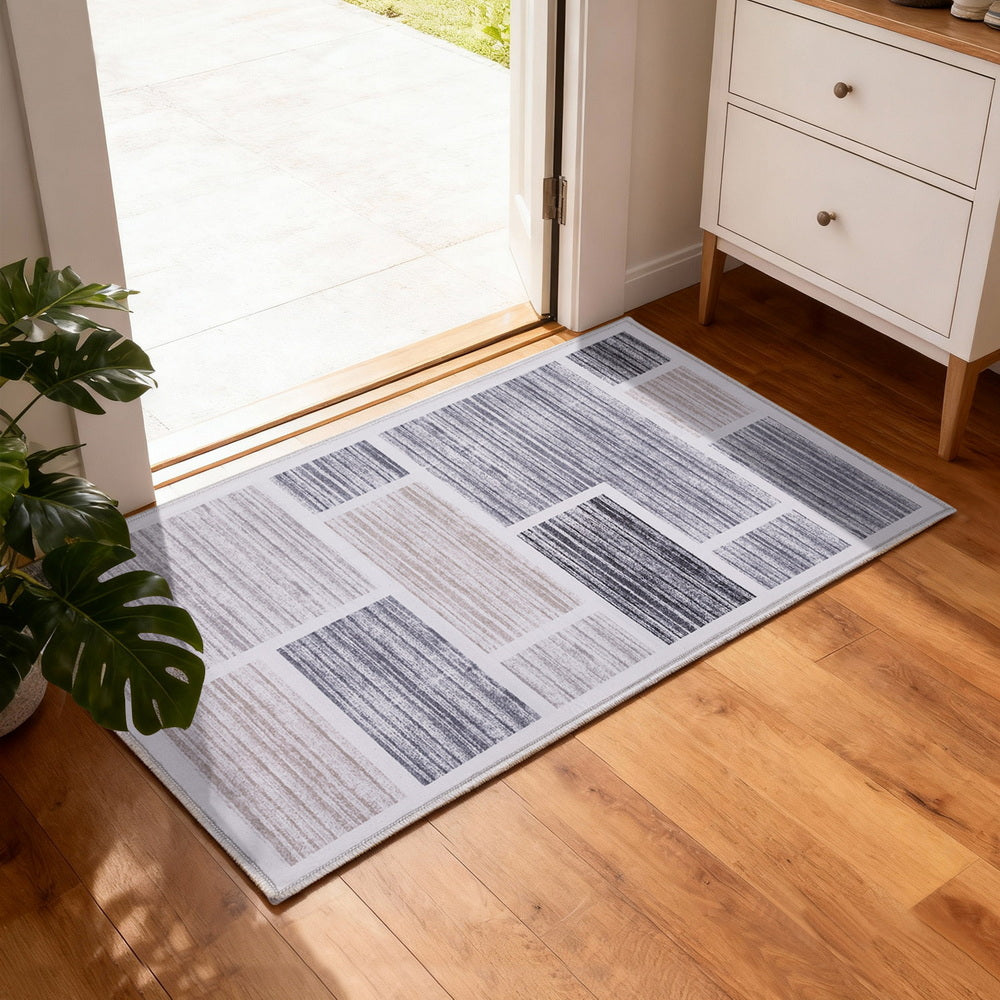 Artiss Floor Rug 50X80cm Doormat Soft Velvet Non-Slip Bath Mat Small Modern - Free Delivery