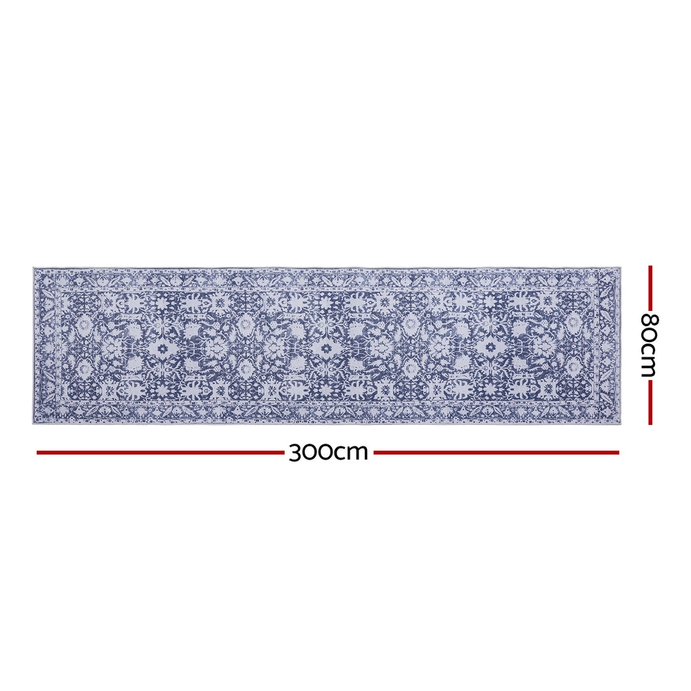 Artiss Hallway Runner Rug 80X300cm Soft Velvet Free Delivery