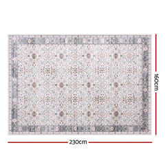 Artiss Washable Floor Rug 160X230cm Large Area Rug Modern Living Room Carpet - Free Delivery