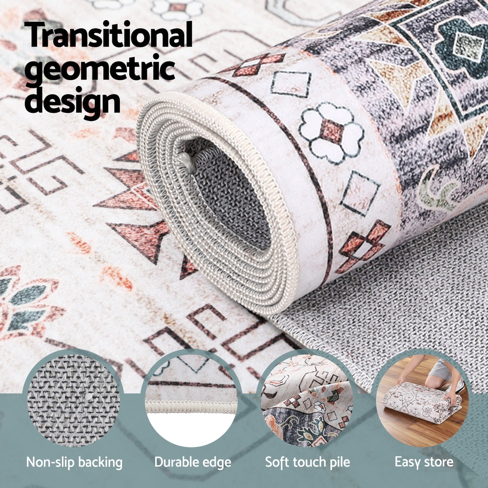 Artiss Washable Floor Rug 160X230cm Large Area Rug Modern Living Room Carpet - Free Delivery