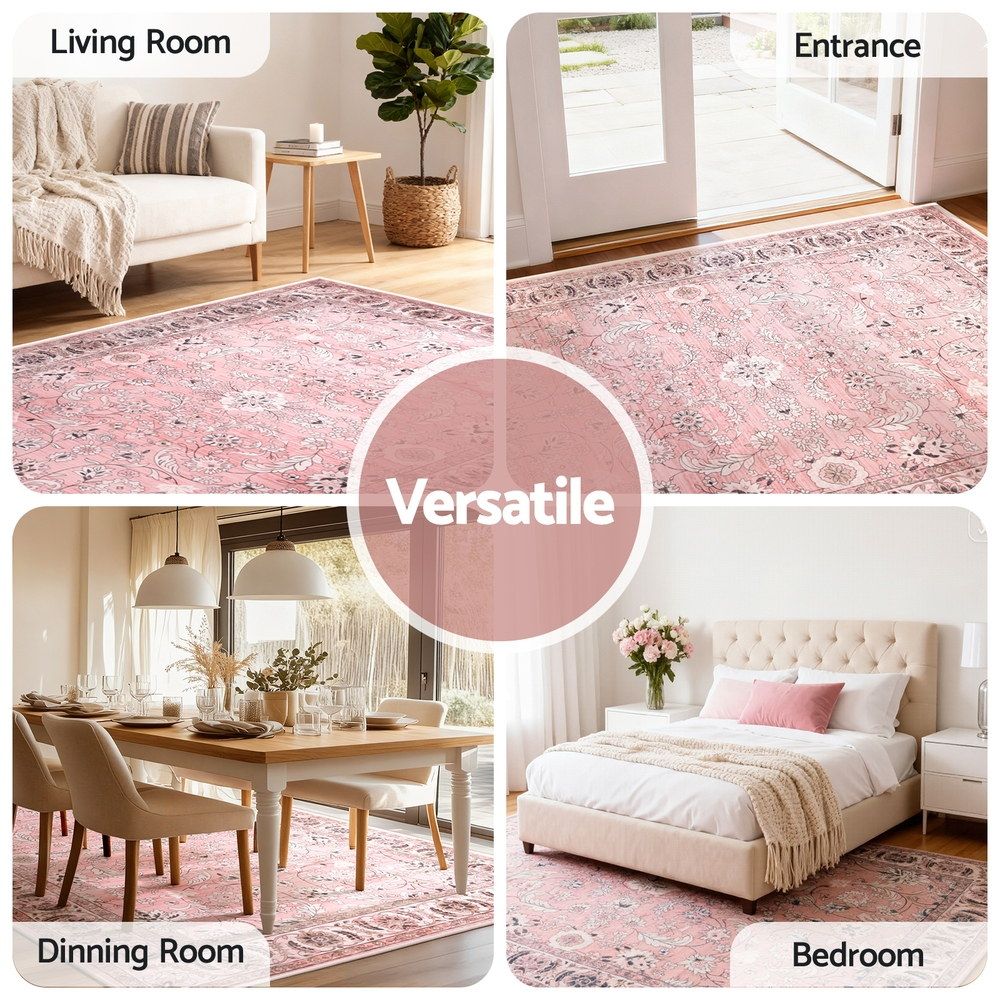 Artiss Floor Rug 240X340cm Large Washable Area Rug Vintage Living Room Carpet