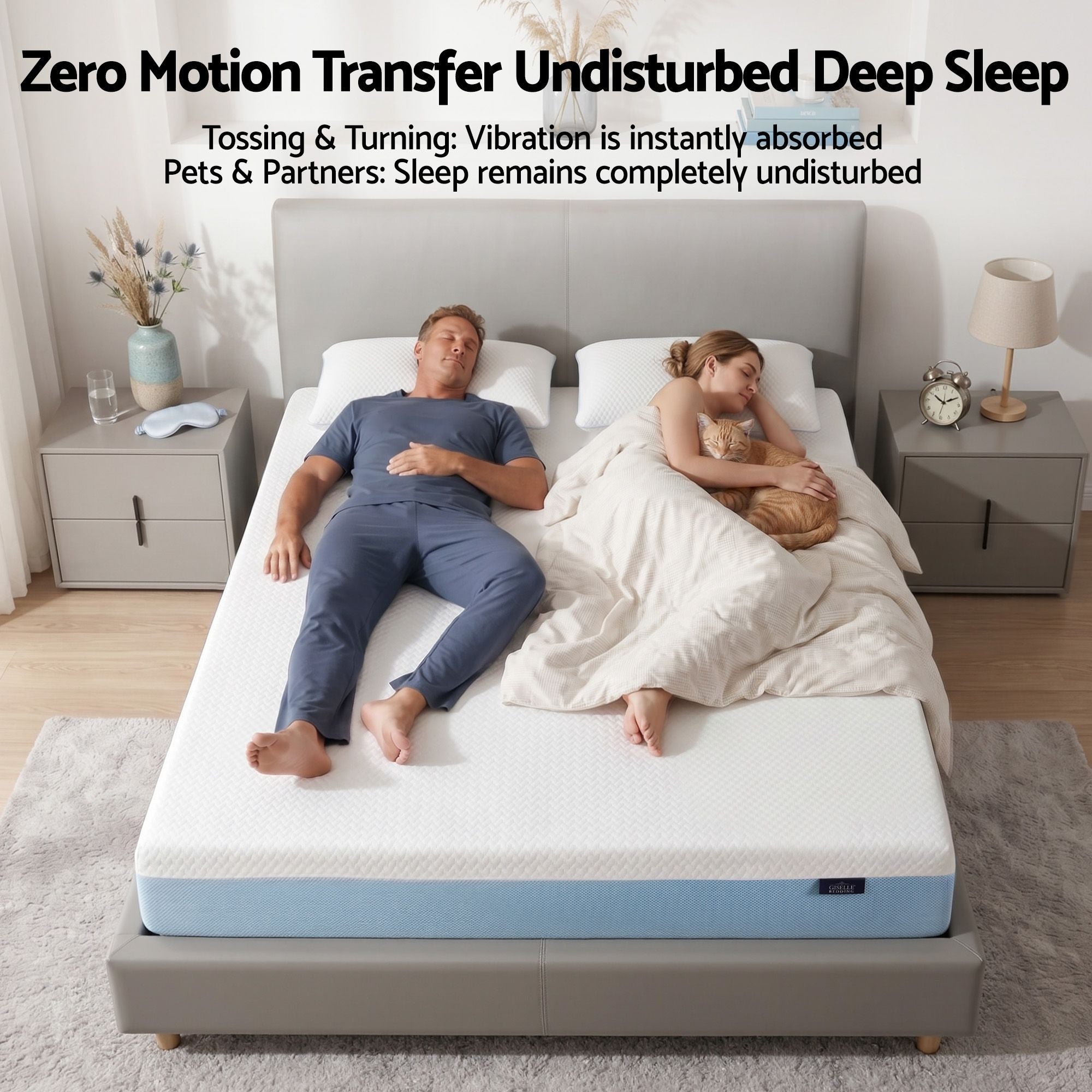 Giselle 22cm Cooling Gel Memory Foam Mattress Double Medium Firm