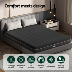 Giselle 18cm Memory Foam Mattress Green Tea Foam Cool Gel Foam Mattresses King