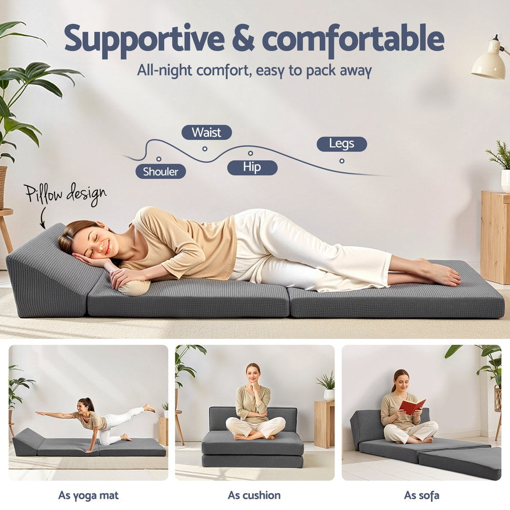 Giselle Bedding Foldable Mattress Folding Sofa Bed Outdoor Free Delivery